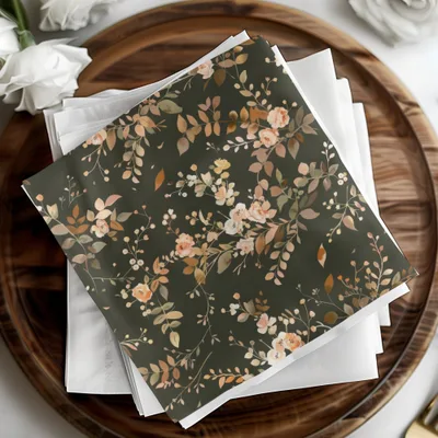 Elegant Floral Pattern Napkins for Stylish Table Settings