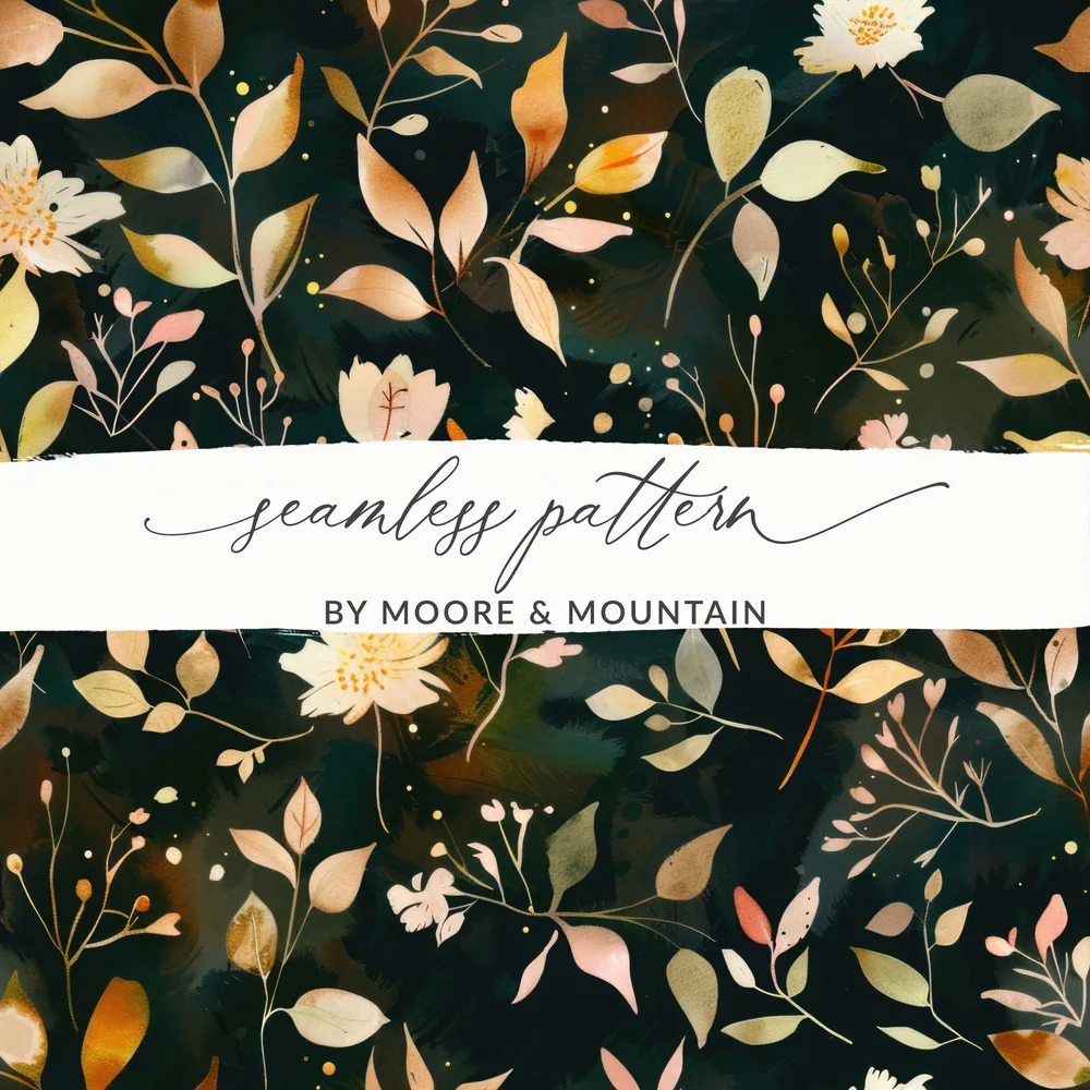 Moore and Mountain Seamless Pattern Design