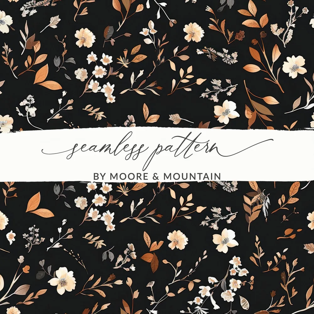 Floral Seamless Pattern by Moore and Mountain pattern