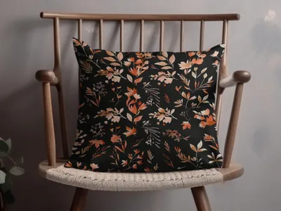 Elegant Floral Design Throw Pillow for Home Decor
