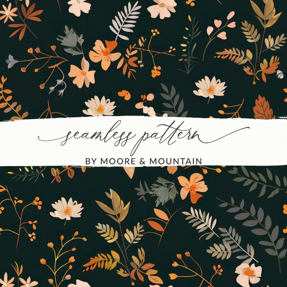Seamless Pattern by Moore & Mountain for Crafts