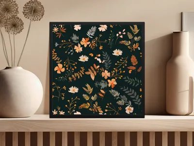 Vibrant Botanical Floral Artwork Perfect for Home Decor