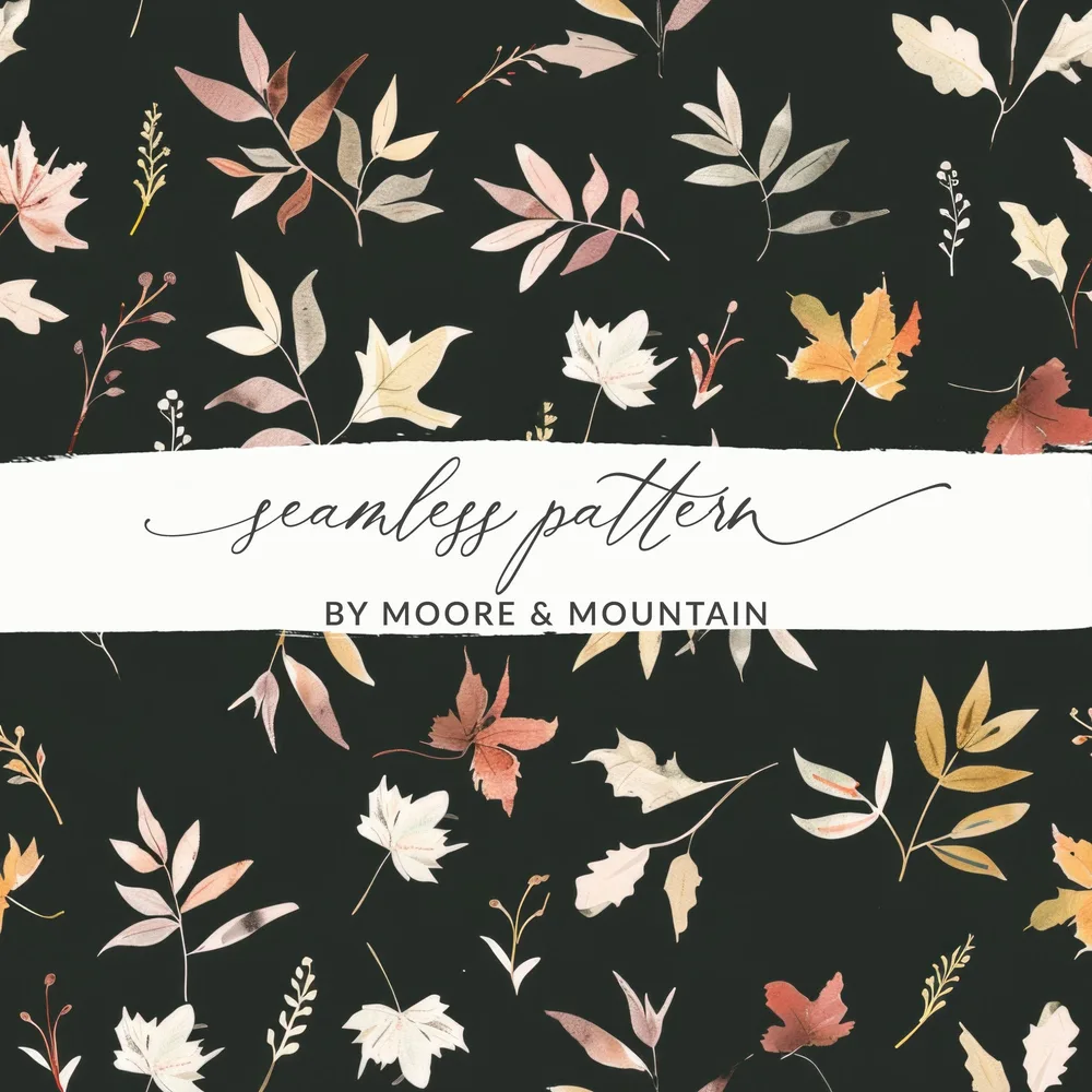 Elegant Autumn Floral Seamless Pattern for Any Crafting