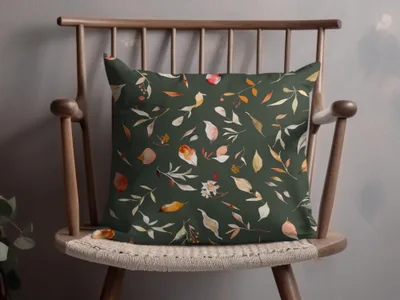 Autumn Leaves Pattern Decorative Pillow for Home Decor