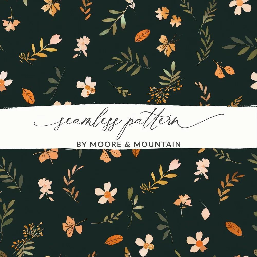 Seamless Floral Pattern by Moore & Mountain Design