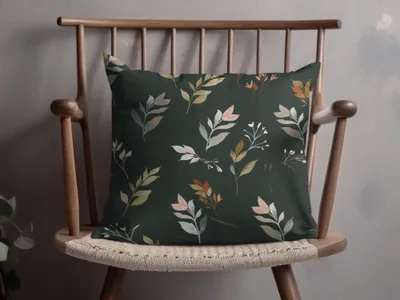 Elegant Floral Botanical Design Cushion Cover Pillow