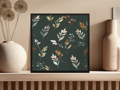 Elegant Botanical Leaves Art Print Wall Decor