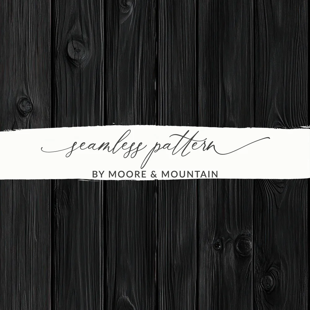 Black Wood Seamless Pattern by Moore & Mountain