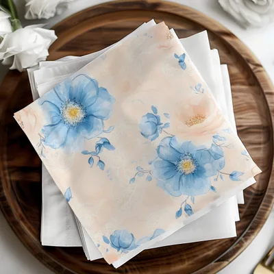 Delicate Floral Watercolor Seamless Grandmillennial Digital - Moore and Mountain
