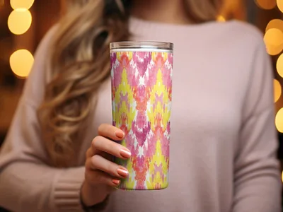 Vibrant Colorful Abstract Design Insulated Tumbler