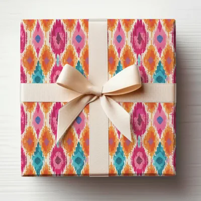Colorful Geometric Pattern Gift Wrap Design