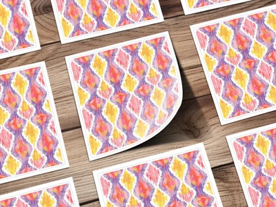 Vibrant Abstract Pattern Wall Art Print Décor Item