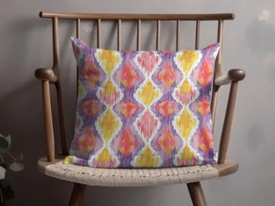 Vibrant Patterned Decorative Cushion for Home Decor
