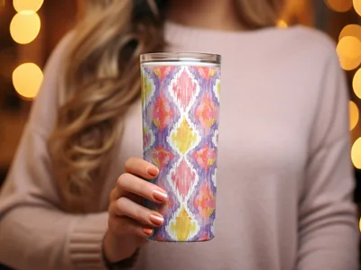 Colorful Patterned Insulated Tumbler for Travel