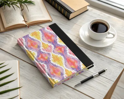 Colorful Abstract Pattern Hardcover Notebook