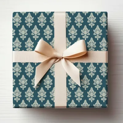Elegant Gift Box with Cream Ribbon Product
