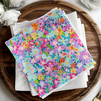 Ditsy Digital Floral Pattern, Seamless Flower Design, Colorful Background, Repeating Fabric Print, Scrapbooking Paper, Digital Download - Moore and Mountain