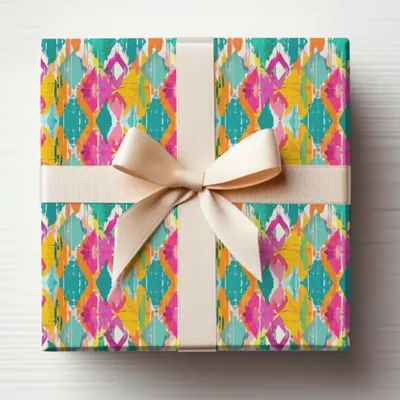 Colorful Abstract Pattern Gift Wrap Box