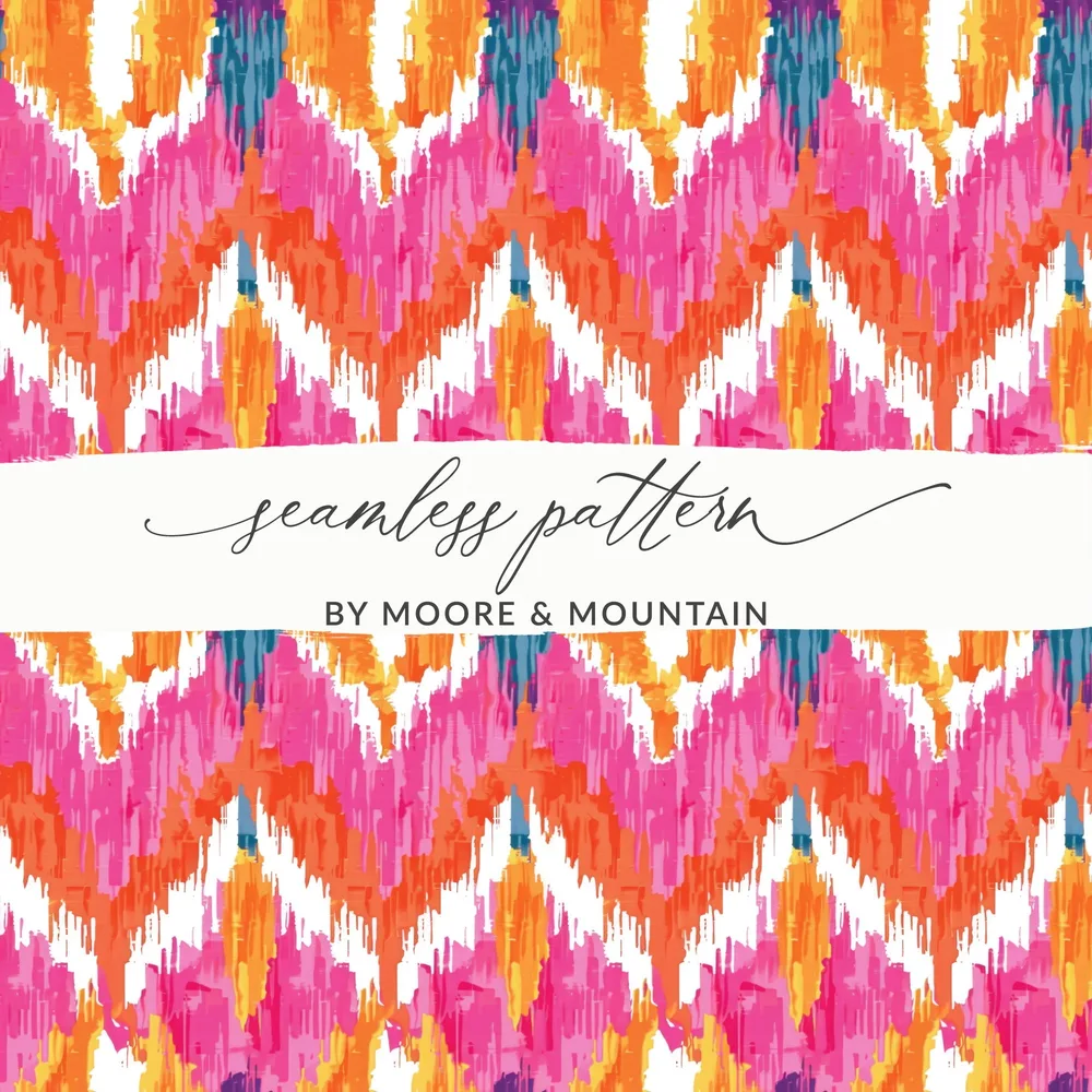 Colorful Abstract Seamless Pattern by Moore & Mountain