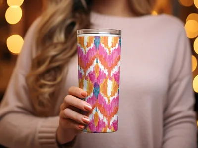 Vibrant Abstract Multicolor Insulated Tumbler Cup