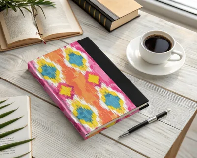 Vibrant Abstract Pattern Hardcover Journal for Daily Use
