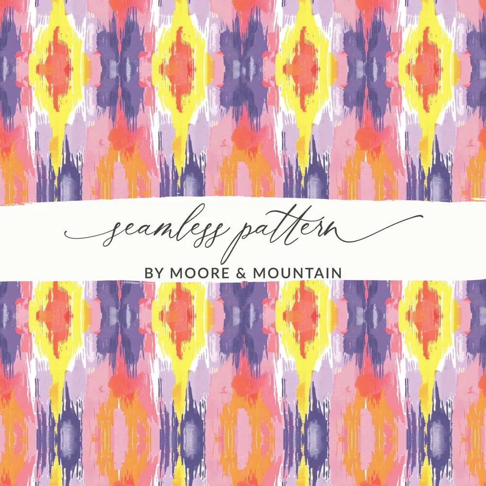 Vibrant Abstract Seamless Pattern by Moore & Mountain Design