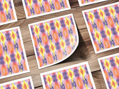 Vibrant Abstract Pattern Design Art Print Product