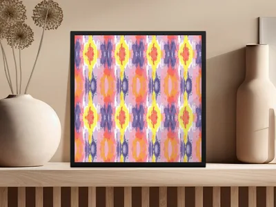 Colorful Abstract Pattern Art Wall Decor Print