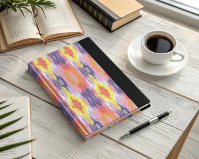 Colorful Abstract Patterned Hardcover Journal Notebook