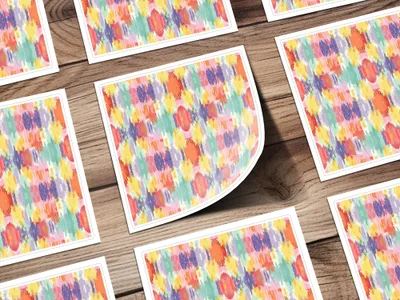 Colorful Abstract Pattern Art Print for Home Decor