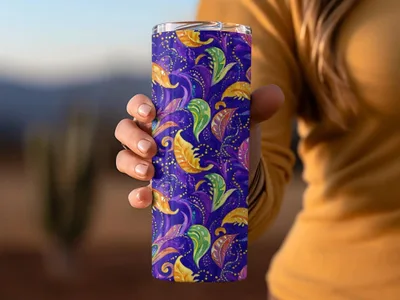 Mardi Gras Seamless Purple Background Pattern, Digital Mardi Gras Background Saemless