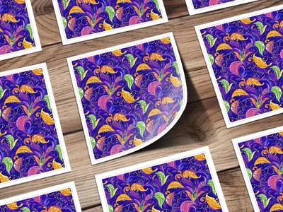 Mardi Gras Seamless Purple Background Pattern, Digital Mardi Gras Background Saemless