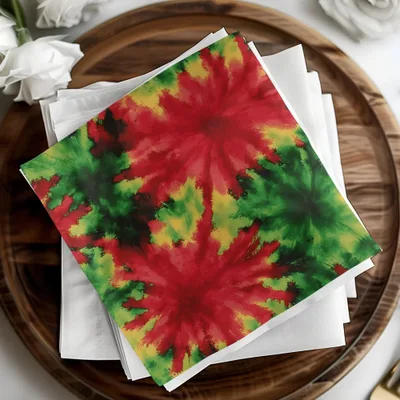 Digital Tie Dye Pattern, Red Green Seamless Design, Festive Digital Paper, Abstract Graphic, Fabric Design, DIY Crafts, Downloadable Digital - Moore and Mountain