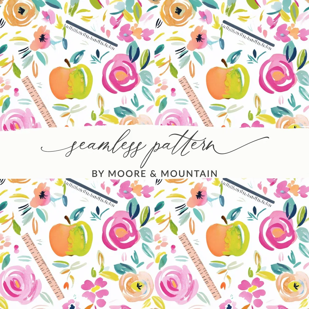 Seamless Pattern by Moore and Mountain Digital Design