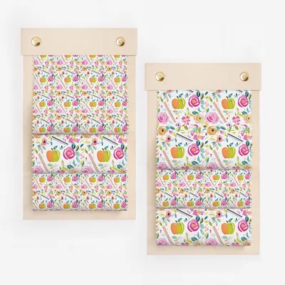 Colorful Floral and Fruit Pattern Wall Art Decor Set