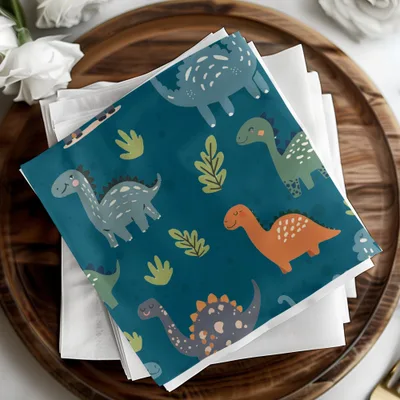 Dinosaur Seamless Pattern Digital Download, Cute Dino Background, Kids Fabric Design, Scrapbooking Paper, Nursery Decor Print - Moore and Mountain