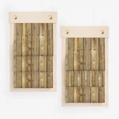Wooden Plank Patterned Fabric Wall Hanging Decor