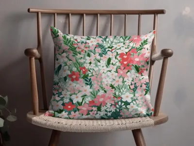 Floral Patterned Decorative Pillow Cushion Product