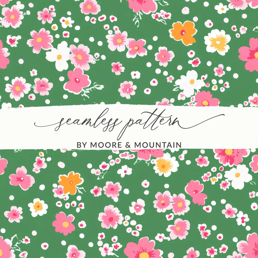 Seamless Pattern by Moore & Mountain floral design