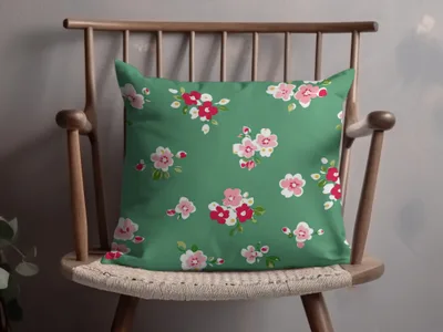 Vibrant Floral Patterned Cushion Cover for Home Decor