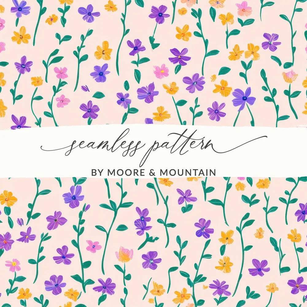 Seamless Pattern by Moore & Mountain Floral Design
