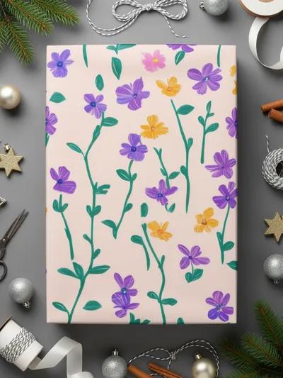 Vibrant Floral Gift Wrap For All Occasions product