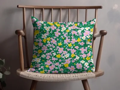 Floral Pattern Decorative Pillow for Stylish Home Decor
