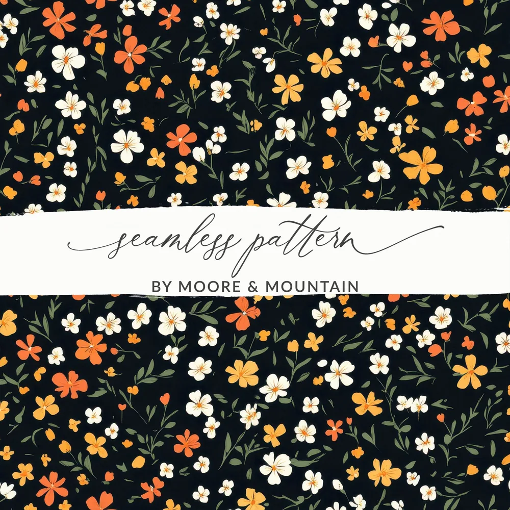 Floral Seamless Pattern by Moore and Mountain Pattern
