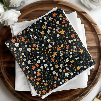 Beautiful Floral Pattern Napkins for Elegant Dining