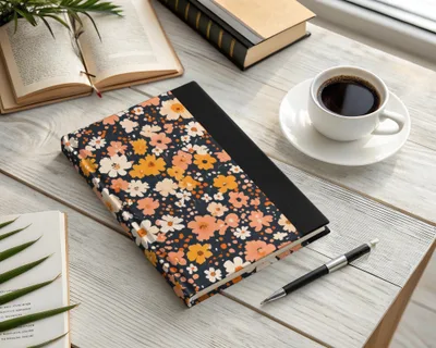 Floral Pattern Hardcover Journal for Writing and Notes