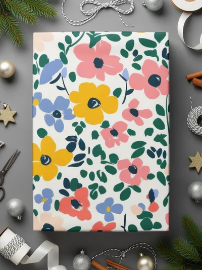 Floral Pattern Gift Wrap Perfect for All Occasions