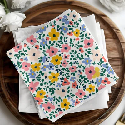 Colorful Floral Pattern Design for Any Occasion Napkin