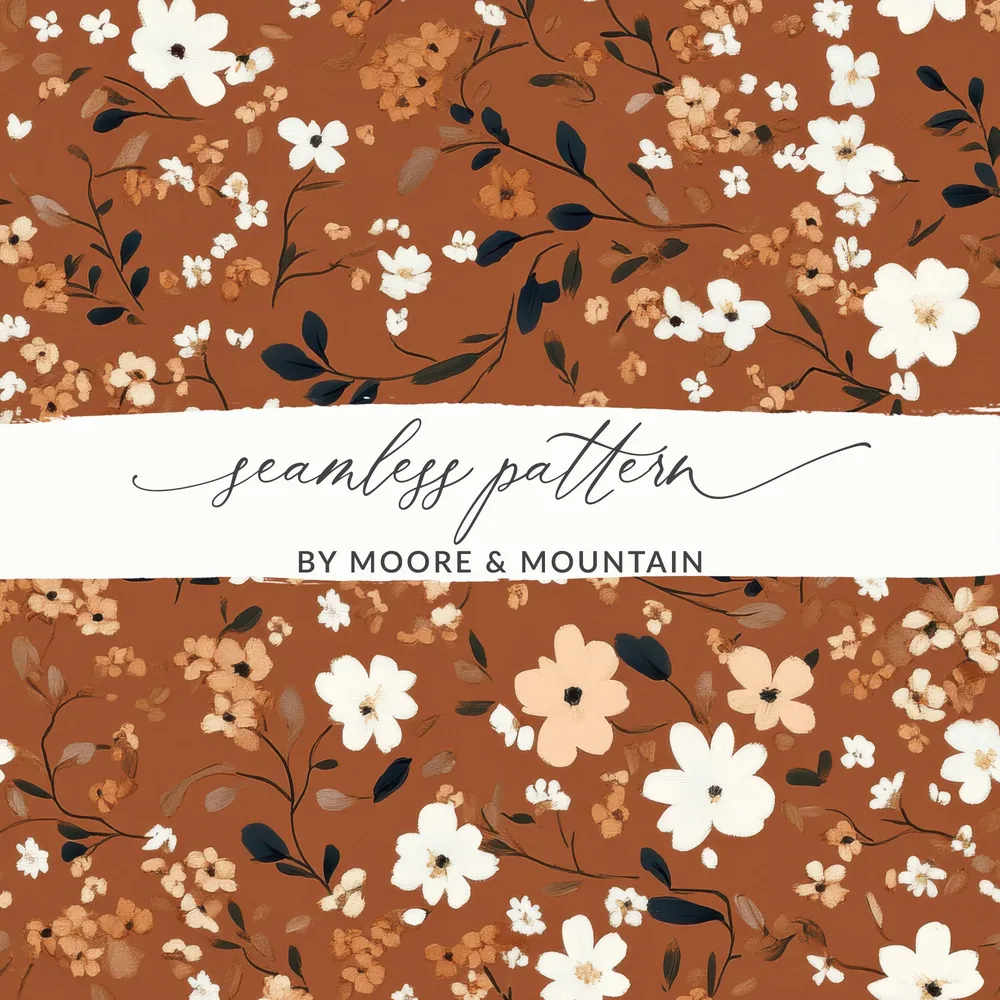 Seamless Floral Design by Moore and Mountain Pattern