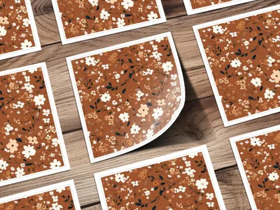 Elegant Flower Pattern in Autumn Colors product